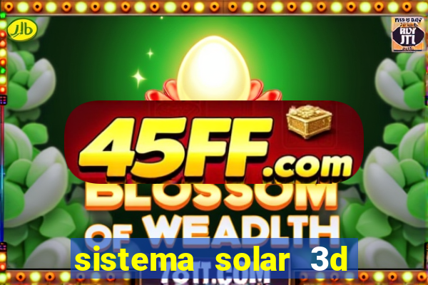 sistema solar 3d em movimento